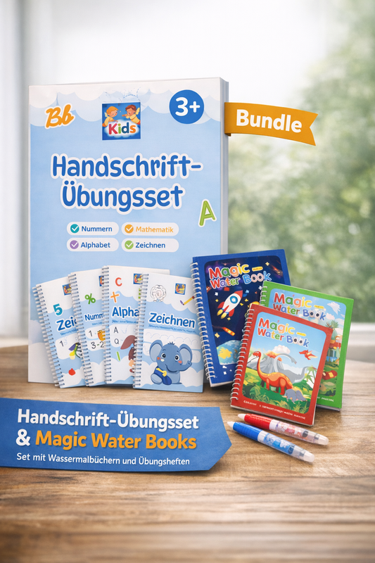 Bundle - Handschrift Übungsset + Wassermalbuch